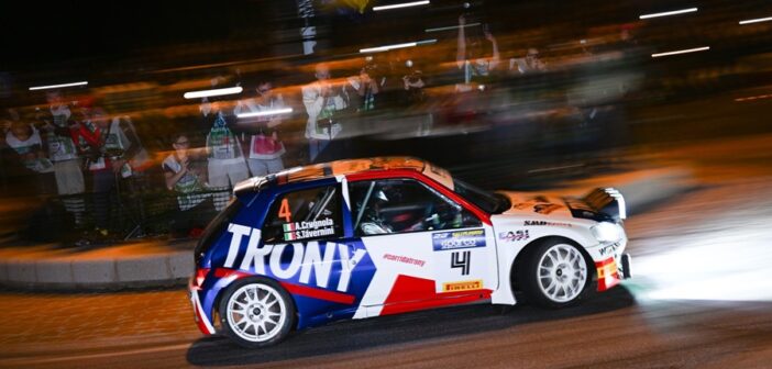 Andrea Crognola al rally Legend nella sua prima partership con la Trony